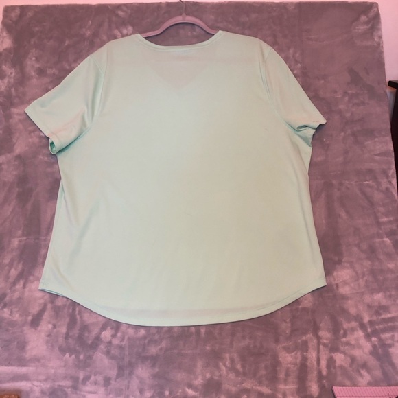 Reel Legends Mint Green Short Sleeve Quick Drying V Neck Shirt Size 2X - Picture 6 of 6